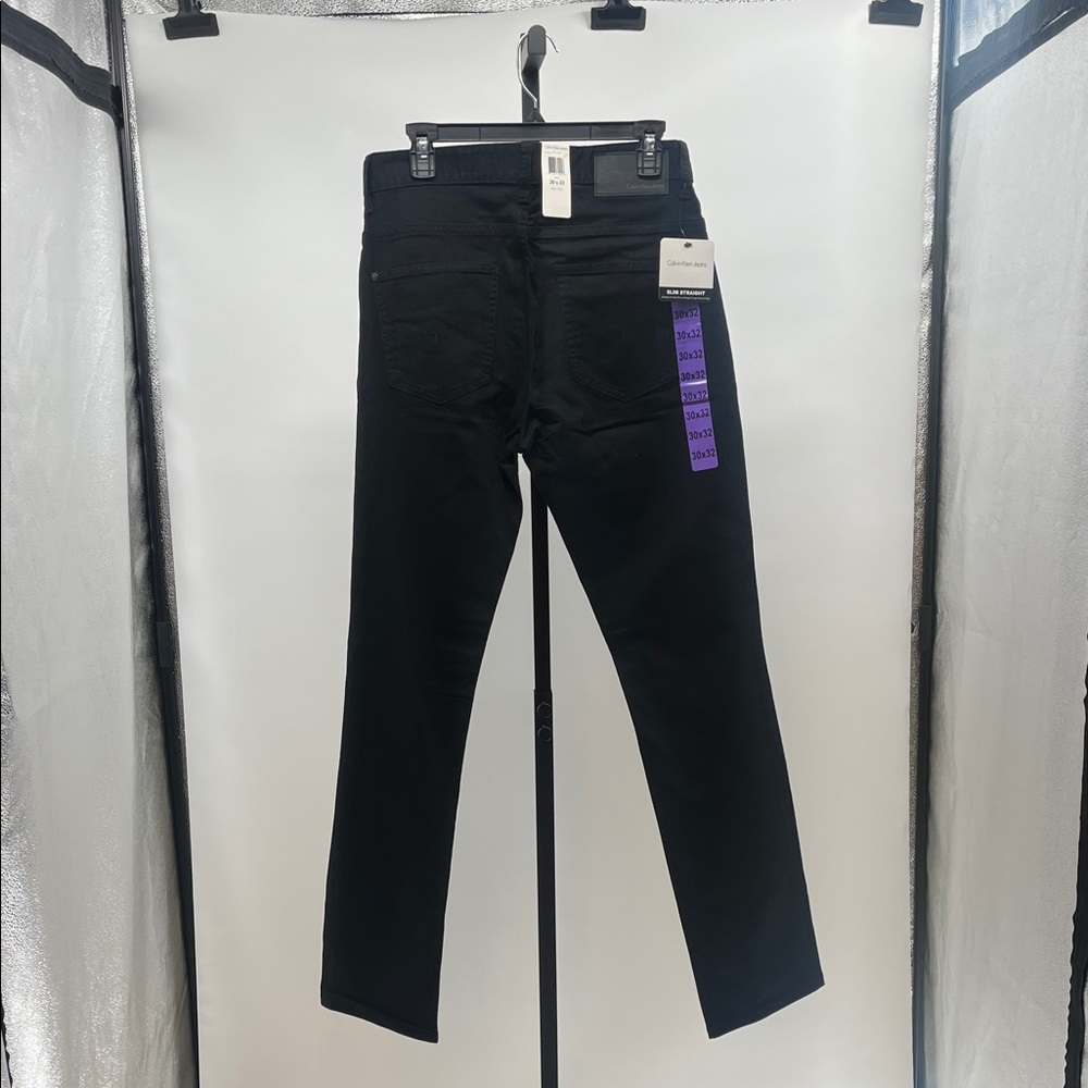 Calvin Klein Men’s Black Slim Straight Jeans